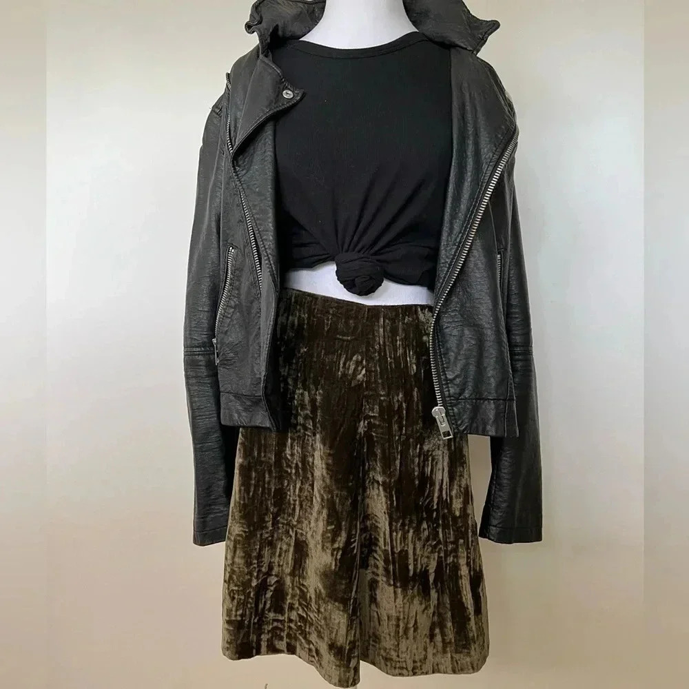 Vintage Maeve Velvet A-line Slater Skirt | Size 8